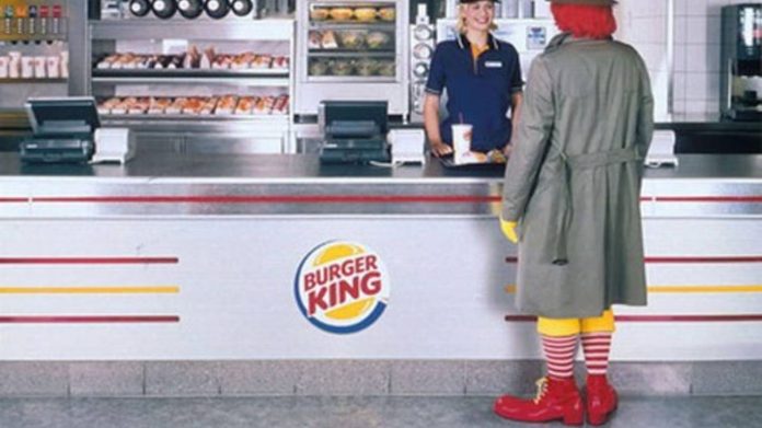 Ronald McDonald no Burger King